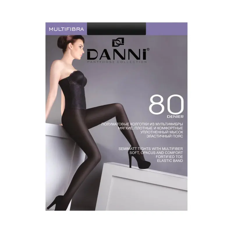Колготки женские Danni Multifibra 80 капучино, р-р 4