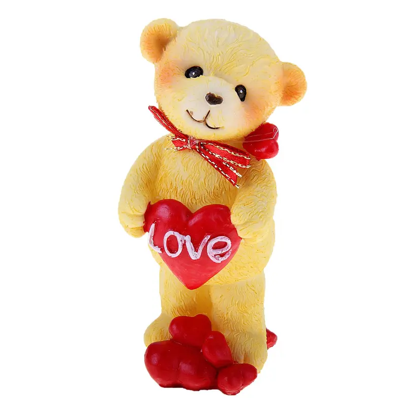 Сувенир "Мишка с бантом Love" 10×6×4,5 см