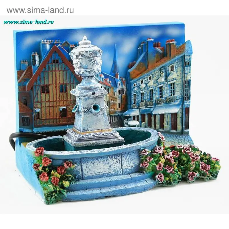 фонтан 9026 город 15,5*11 см (бокс 12 шт)