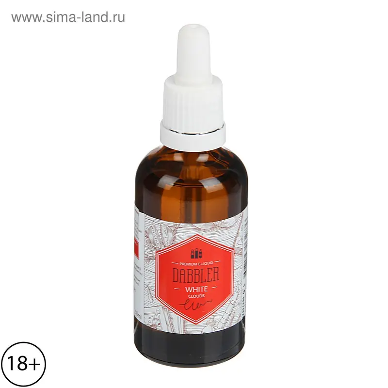 Жидкость для многоразовых ЭИ Dabbler, White Clouds, 1,5 мг, 50 мл