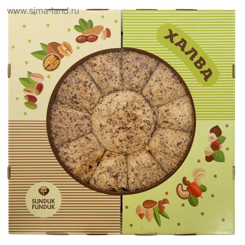 Халва Sunduk Funduk кунжутная с фундуком, 5 кг