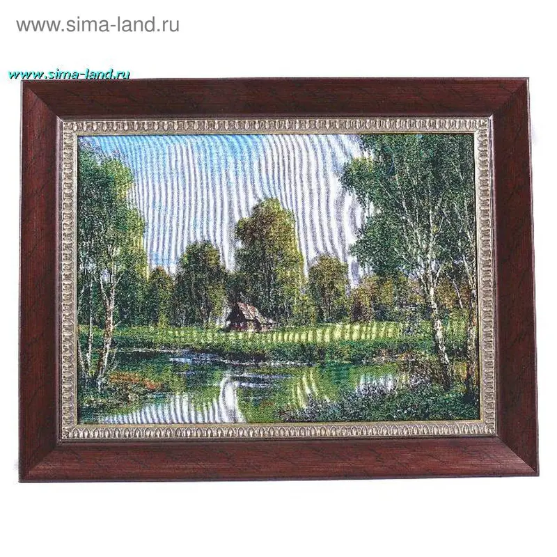 картина гобелен 30*40 см домик W-017 под (бокс 16 шт)