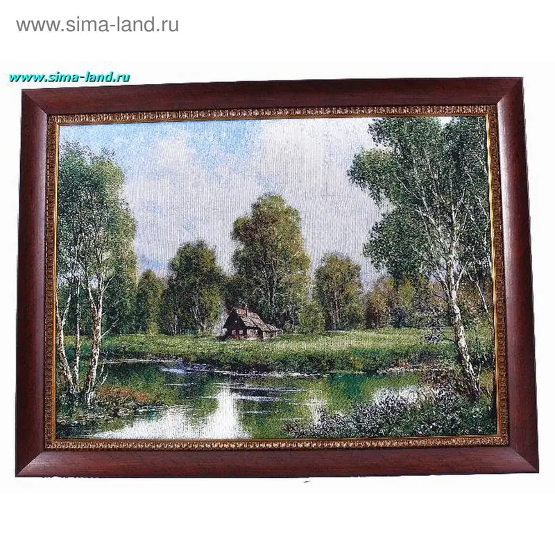 картина гобелен 60*80 см домик W-017 под (бокс 8 шт)