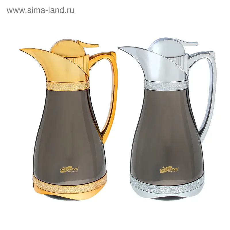 Кофейник термос "Люкс", 1 л, 14х30 см, микс