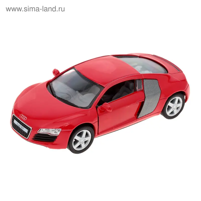 Машина металлическая AUDI R8, инерция, масштаб 1:36, МИКС