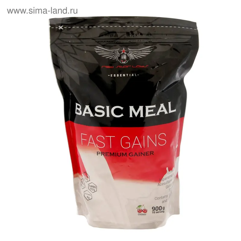 Гейнер Red Star Labs Basic Meal вишня, 900 г