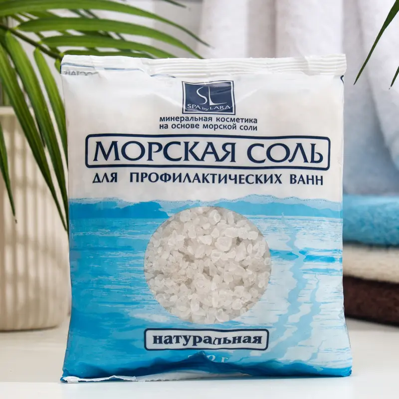 Соль морская Spa by Lara для ванн натуральная, 500 г