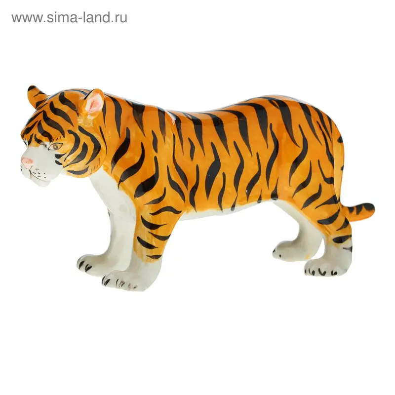 Сувенир керамика "Тигр" 6,5х15х5 см