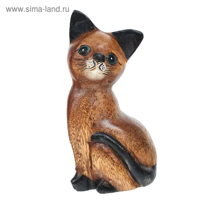 Сувенир дерево "Кошечка" 16х8х7 см