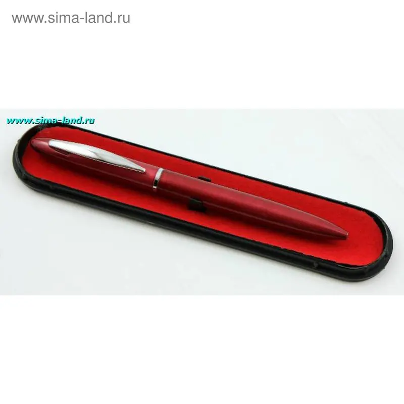 Ручка в футляре глянцевая красная
