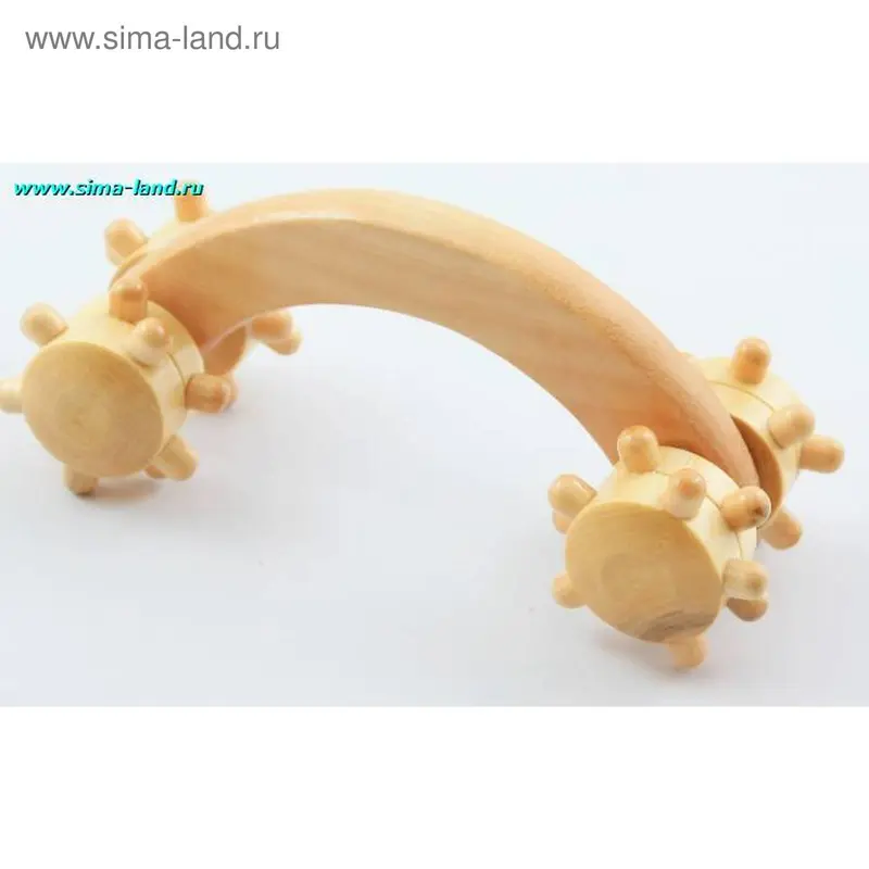 Массажёр, с ручкой, 4 колёсика