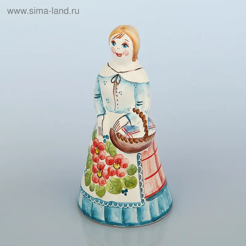 Сувенир -колокольчик "Елизавета", майолика