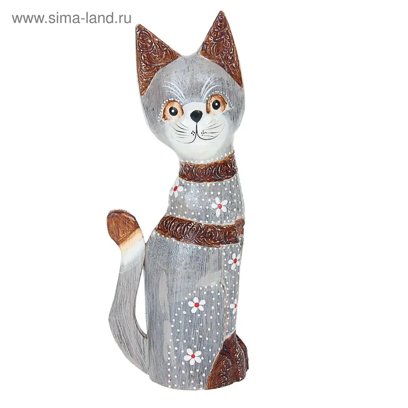 Деревянная фигурка "Кот" 30 см