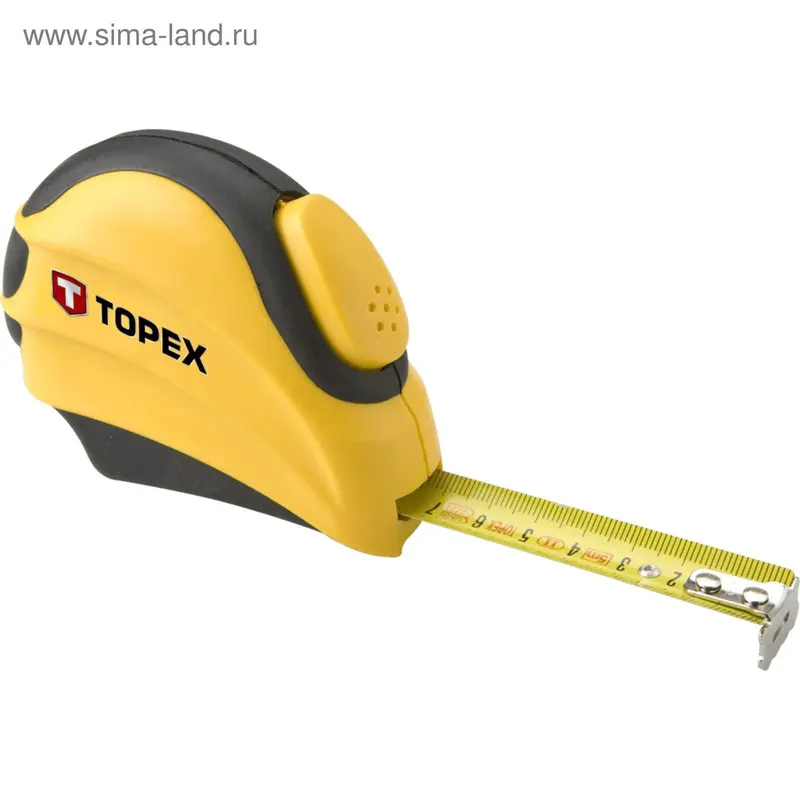 Рулетка TOPEX, 5 м x 19 мм, стальная лента