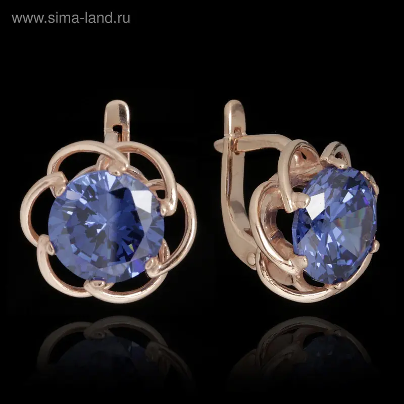 ZL33543, Серьги азурит