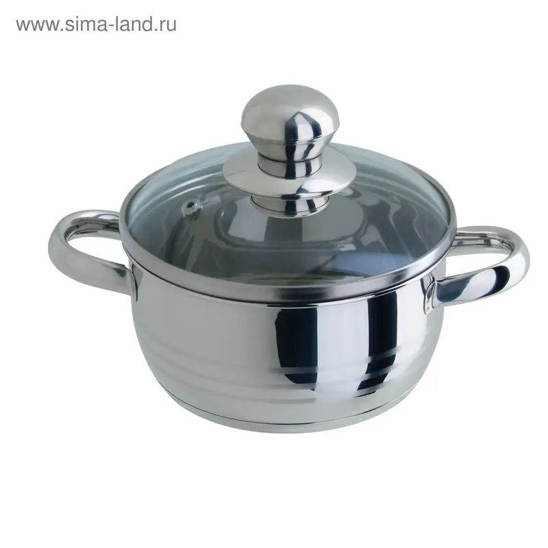 Кастрюля Regent inox Luna Vitro, размер 20х10.5 см 3.3 л