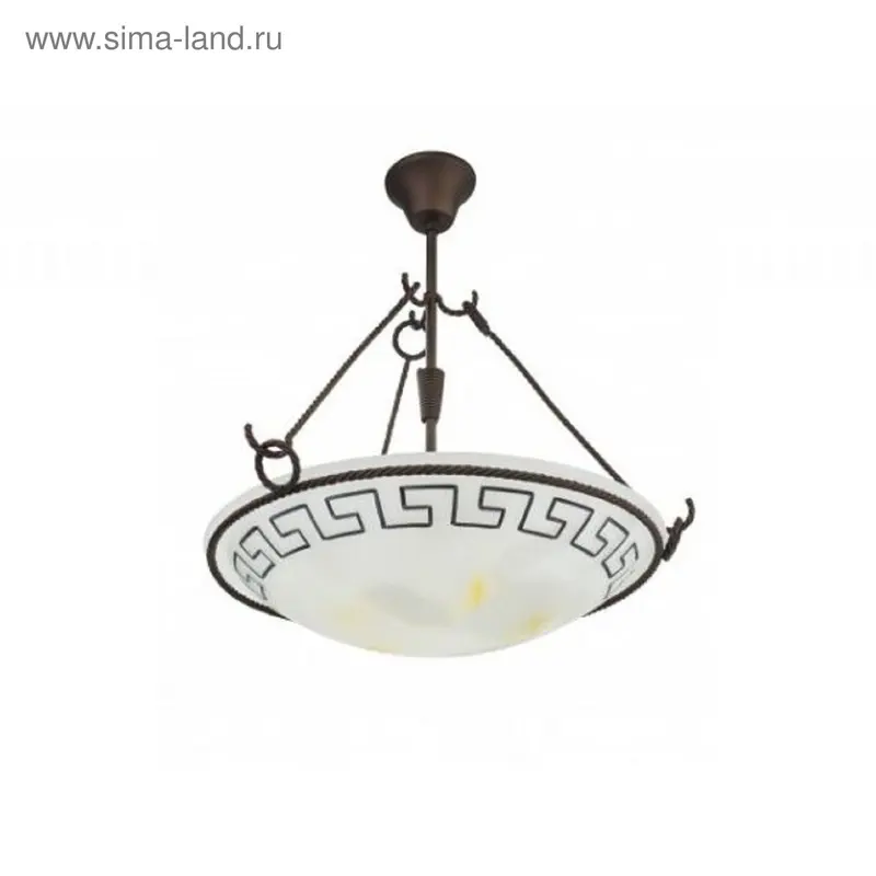 Люстра классика "Офеон" 3 ламп Е14 60 Вт медь 68х40 см