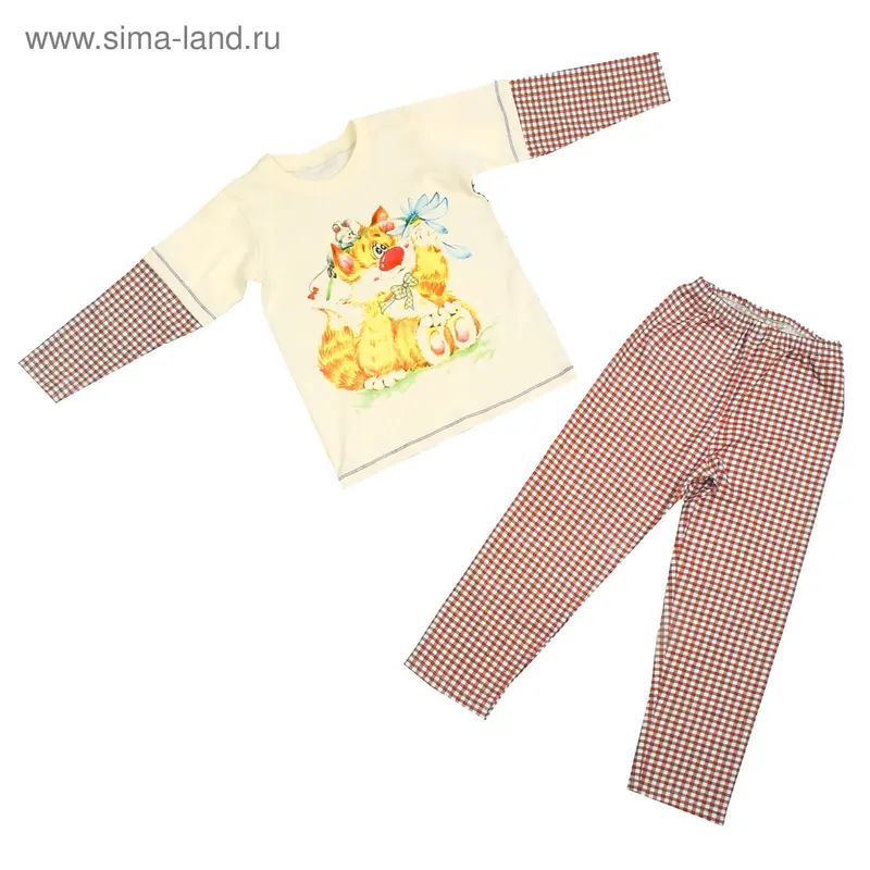 Пижама для мальчика, рост 104 см, цвет бордовый 1220-4
