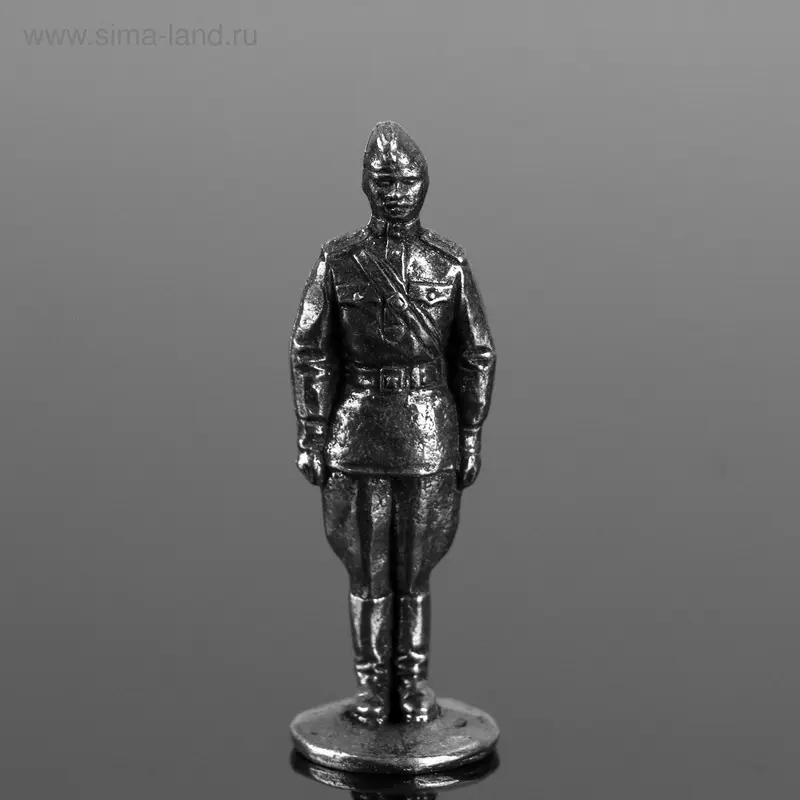 Оловянный солдатик "Офицер в пилотке"