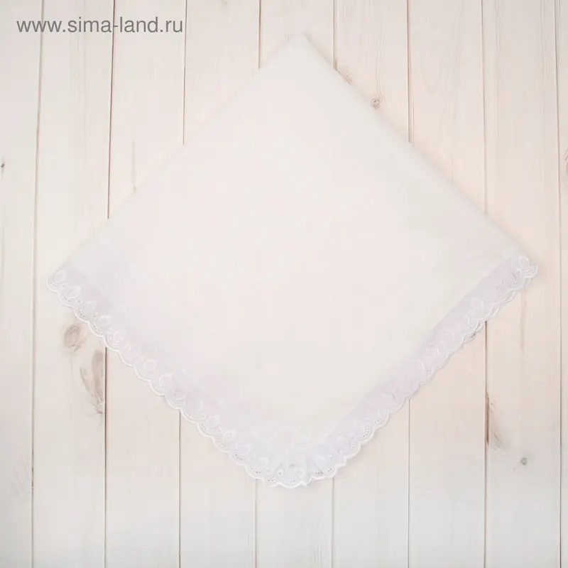 Простынка для крещения, размер 80*80 см, цвет белый 00101-03