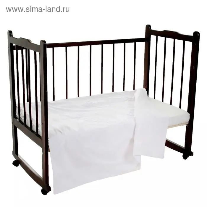 Пододеяльник детский, размер 122*122 см, цвет белый 080104-08