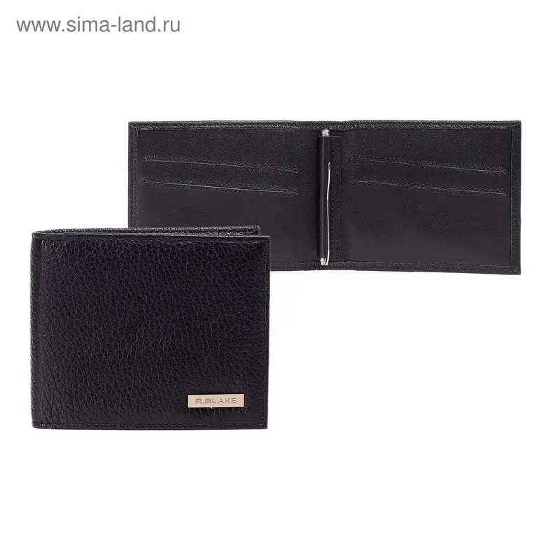 Зажим д/денег 42406, Deerskin, 10*1,8*8,5, д/карт, черный