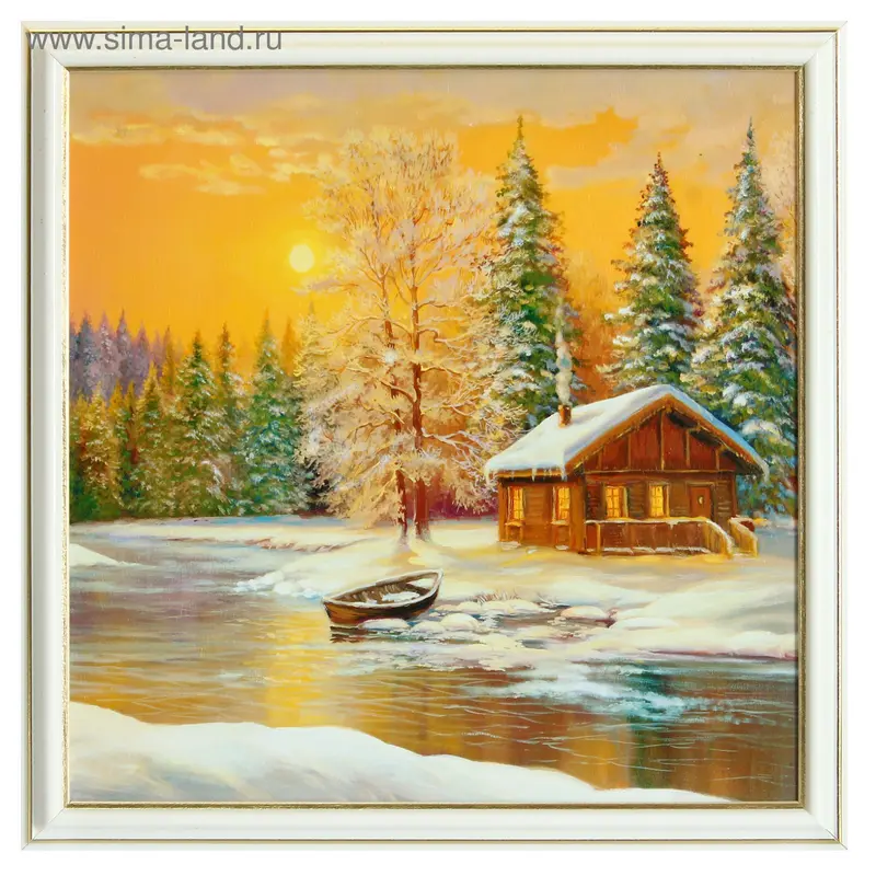 Картина "Зима" 33х33 см