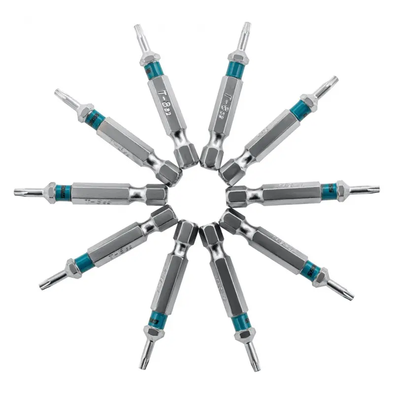 Набор бит GROSS 11467, TORX, T8х 50 мм, сталь S2, 10 шт