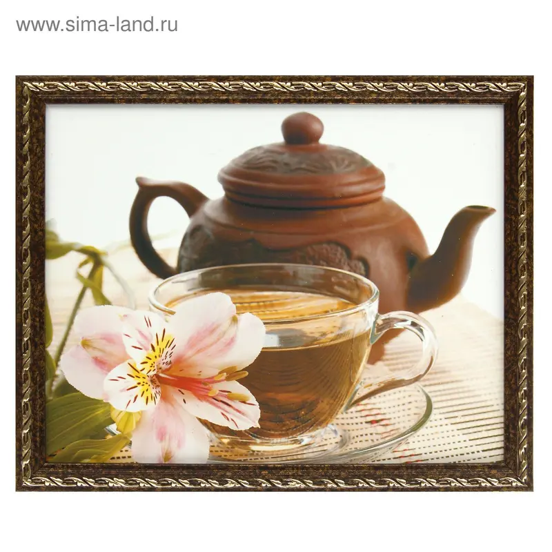 Картина "Чай" 26х21см МИКС
