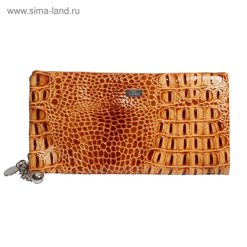 Кошелёк жен 07-03-07, 19*2*10, 5 отд, д/карт, на молнии, беж