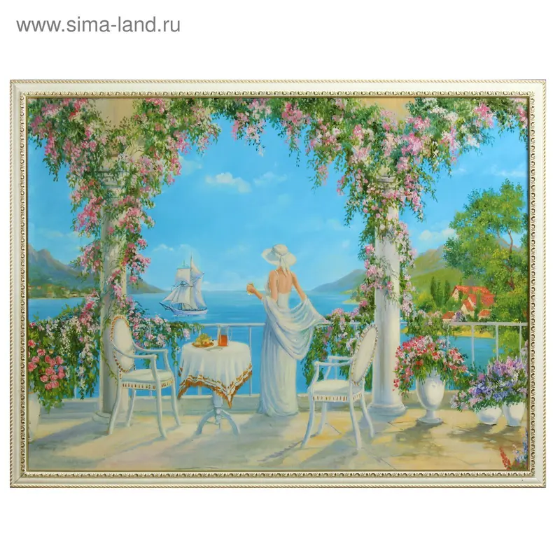 Картина "Утро на море" 63х83 см