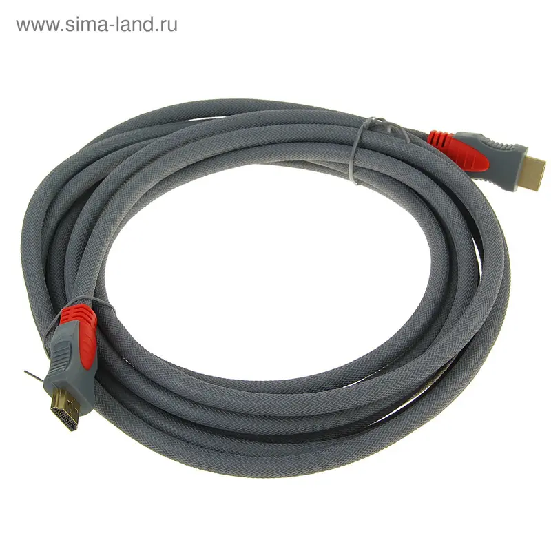 Кабель видео Delink 10059, HDMI(m)-HDMI(m), ver 2.0, 4К, 3D, 5 м, серый