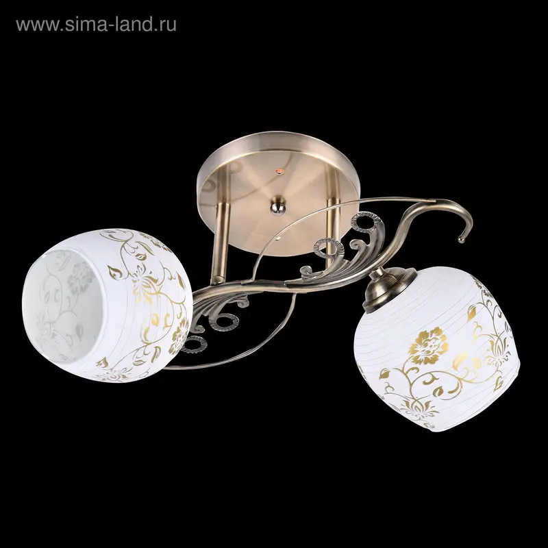 Люстра "Кристи" 2 лампы E27 60W античная бронза