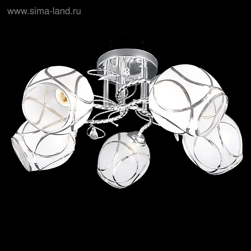 Люстра "Астрид" 5 ламп E27 60W хром