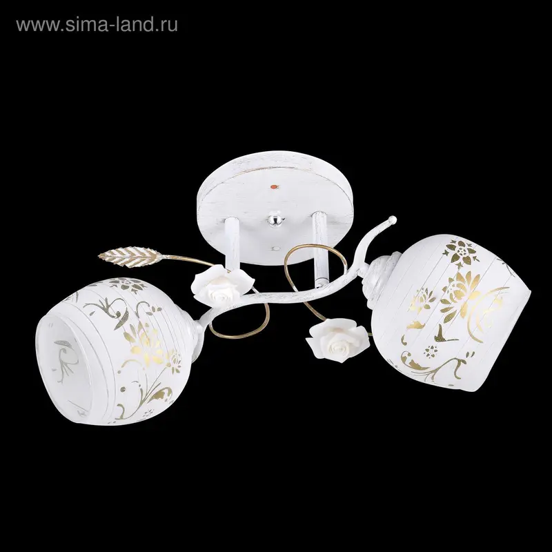 Люстра "Жасмин" 2 лампы E27 60W белый
