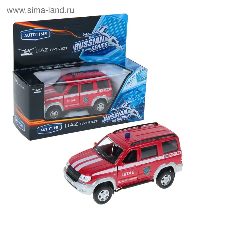Машина металлическая UAZ Patriot, масштаб 1:43, МИКС