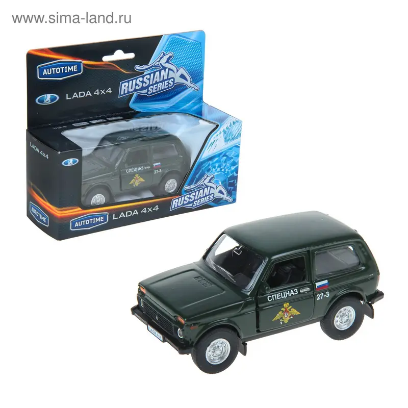 Машина металлическая "Lada 4x4" - спецназ, масштаб 1:36