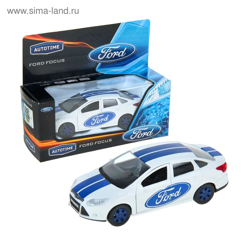 Машина металлическая Ford Focus - Спорт, масштаб 1:36