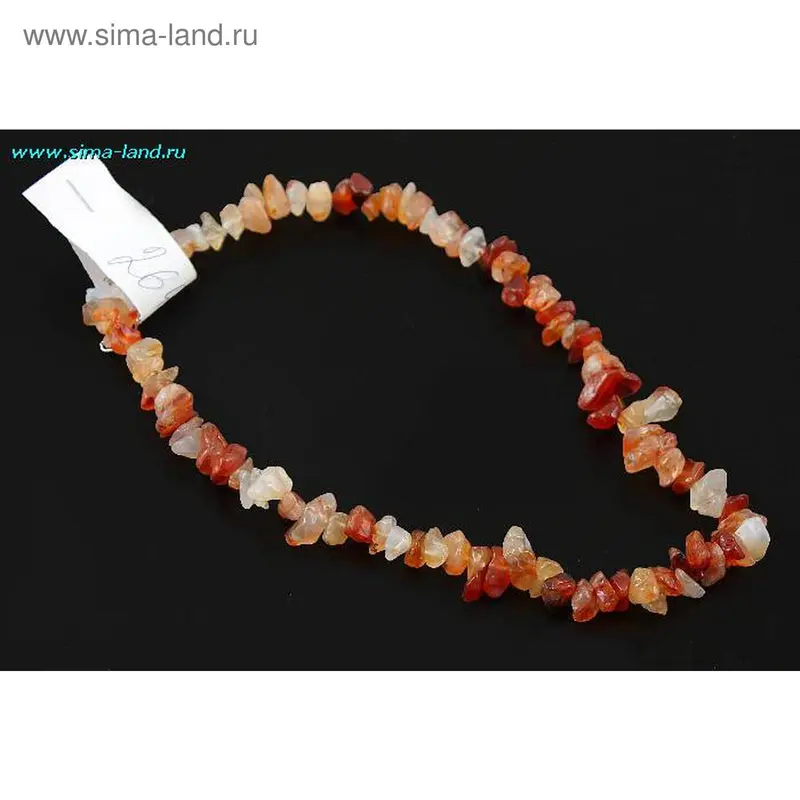 Бусы из сердолика гальтовка