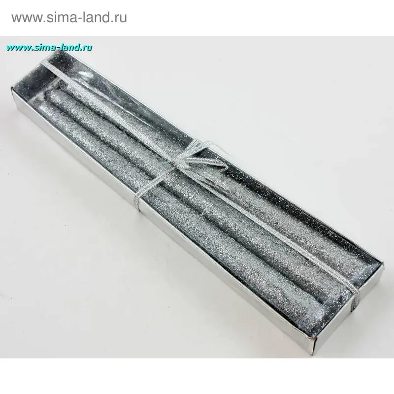 Набор свечей с блеском. (5 цветов)