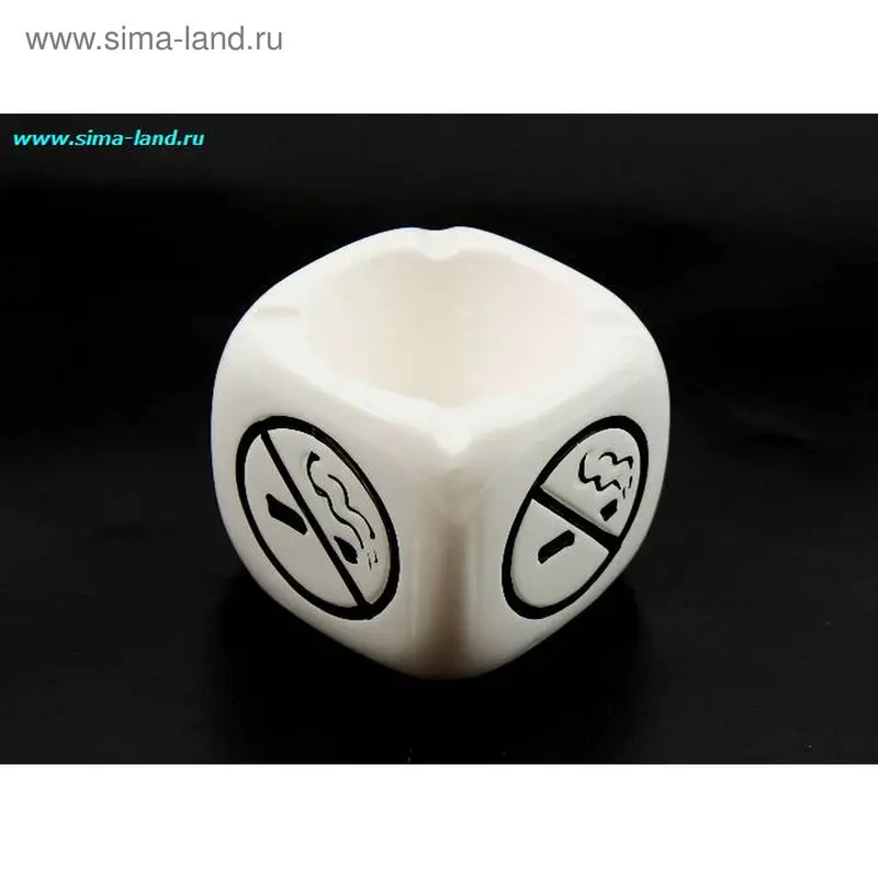 Пепельница кубик (не курить) цвета микс