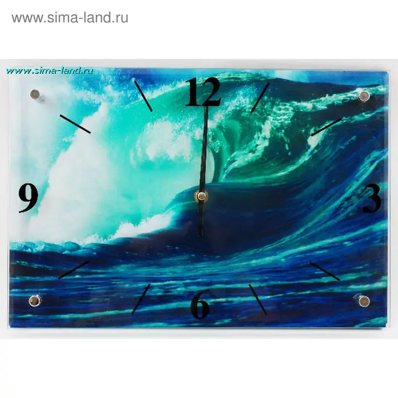 часы стекло 38*26 волна (бокс 12 шт)