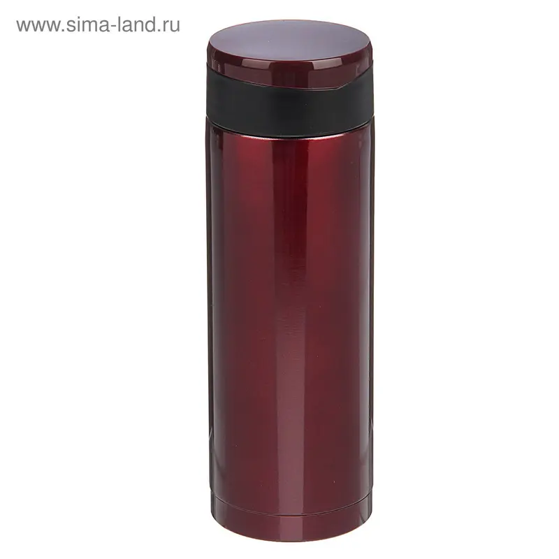 Термос Penguin с пластиковым ситом, 480 мл, 24 ч, бордовый, микс