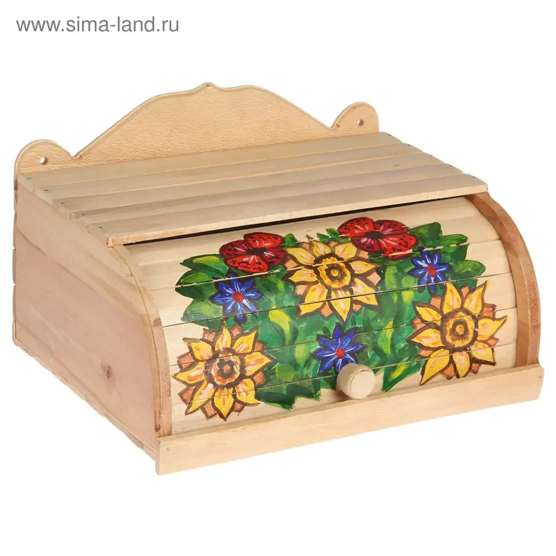 Хлебница деревянная расписная, микс