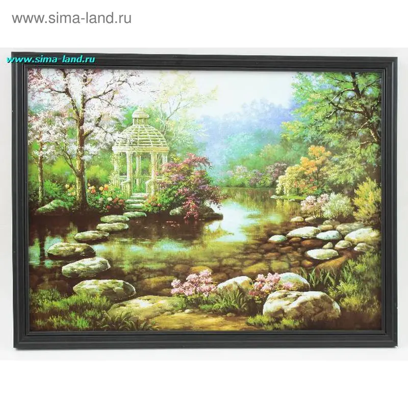 картина постер 40*30 см беседка (бокс 120шт) мин 2 шт