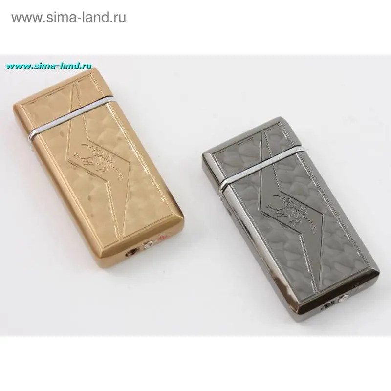 Зажигалка - пьезо, классика, скорпион на сотах, цвета микс