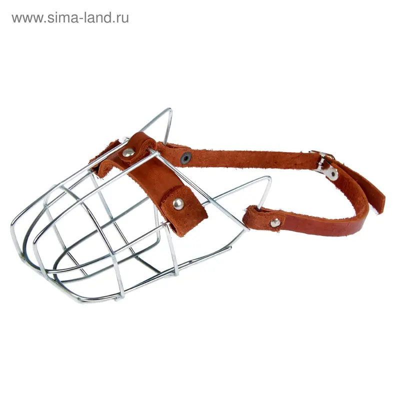 Намордник металлический Зооник №1 (спаниель, сеттер), ДС 10 см, ОМ 30 см, микс