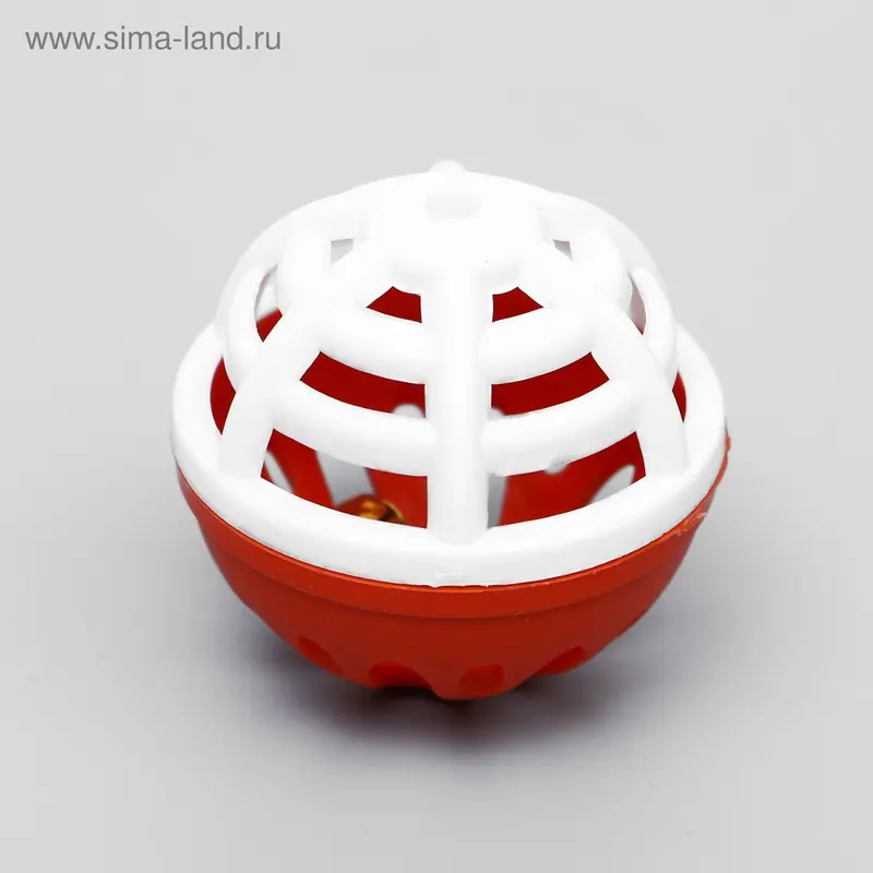 Игрушка для кошек "Шарик-погремушка с бубенчиком", микс