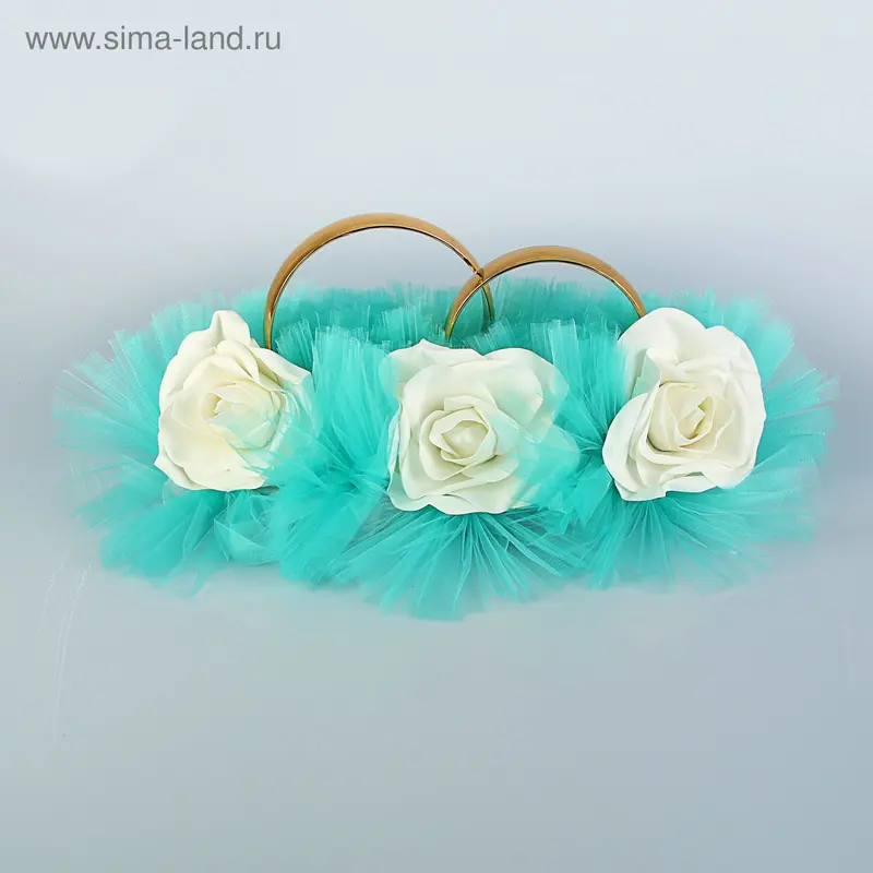 Кольца на крышу автомобиля, бирюзовые