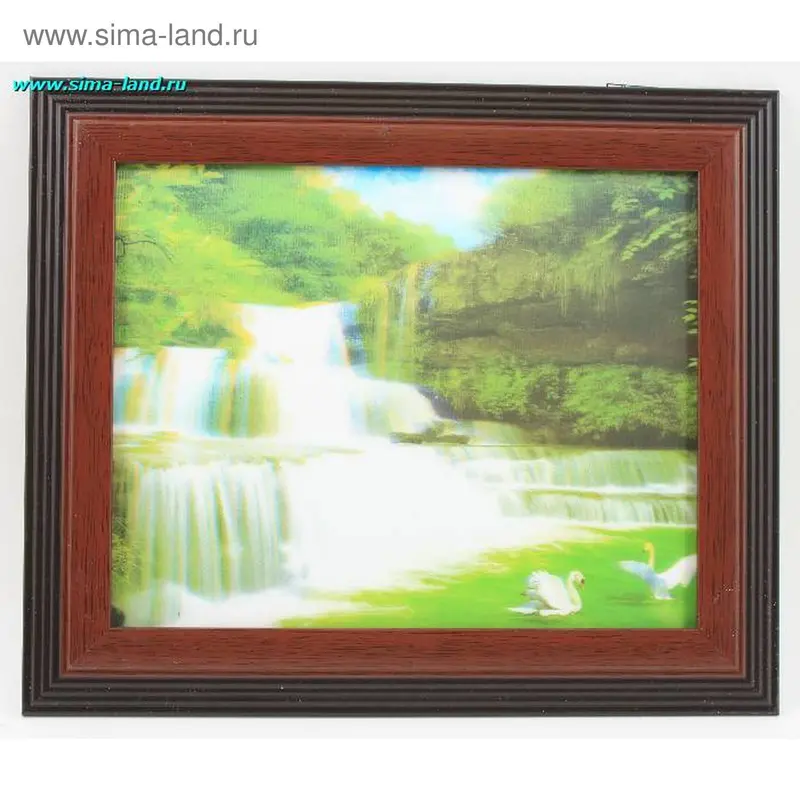 картина объемная 20*25 см В-2004 водопад (бокс 60шт)